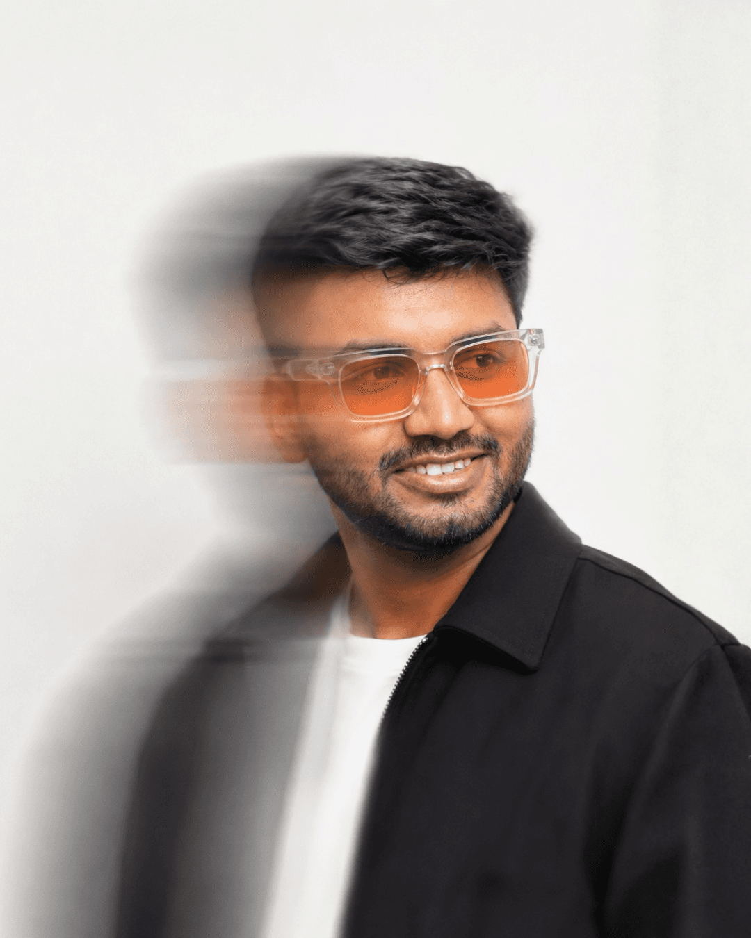 Portrait of portfolio creator – front view